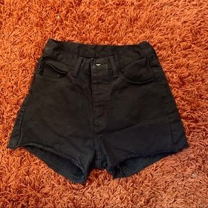black brandy melville denim shorts